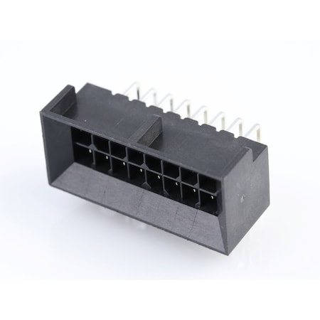 Molex Rectangular Power Connector, 16 Contact(S), Male, Solder Terminal, Receptacle 444281605